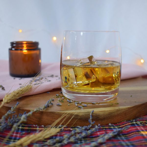 Burns Whisky Tumbler Glass, Scottish Gift Background