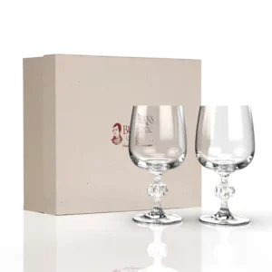 Burns Wine Goblet Presentation Box x2 dram glass
