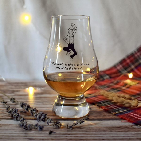GG Broons whisky scaled dram glass