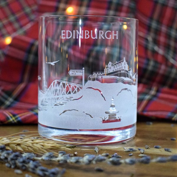 Burns Scottish Gift With Edinburgh Skyline Wrap Around