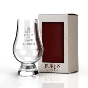 Gift the Perfect Whisky Glass: Burns Crystal's Glencairn Keep Calm