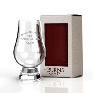Burns Crystal's Glencairn Glass - The Water of Life Design
