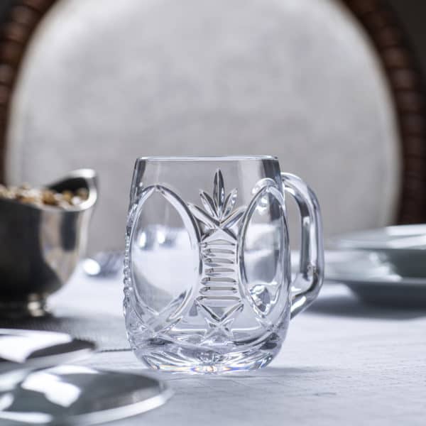 Glencairn Crystal The <a href="https://glencairn.co.uk/product-category/collections/bothwell">Bothwell</a> collection features an incredibly traditional yet elegant hand cut pattern on high quality mouthblown crystal and was the first glassware range to emerge during the early days of Glencairn Crystal. The beer tankard features three blank panels around the glass with the option for personalised crystal engraving on just <strong>one</strong> of these panels. <p data-pm-slice="1 1 []">Supplied in a Glencairn branded gift carton, the crystal tankard is great for gifting to a beer drinker. If a half-pint is a tad too small, have a look at the <a href="https://glencairn.co.uk/product/bothwell-pint-beer-tankard">Bothwell Pint Beer Tankard</a>!</p>