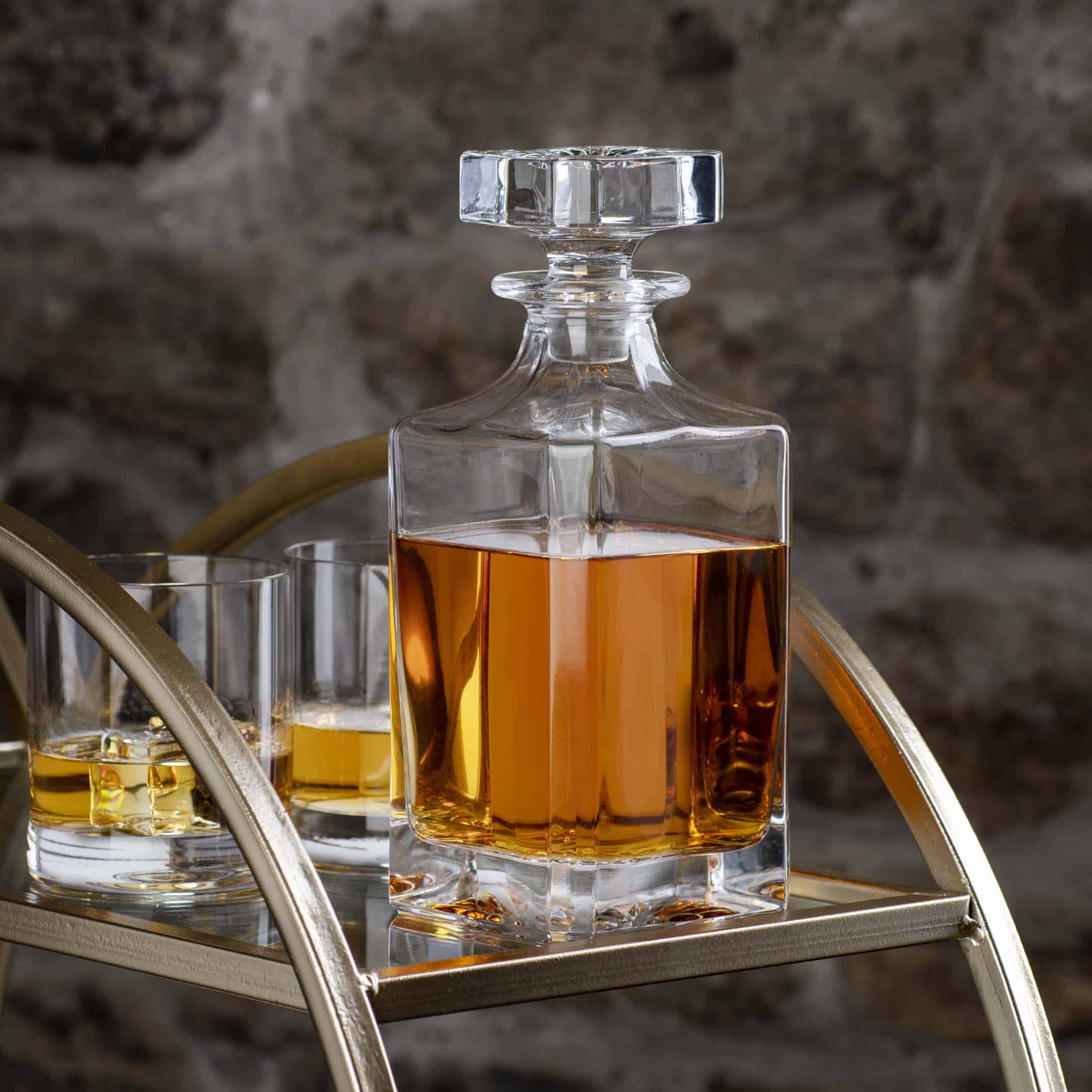 Alisa Crystal Decanter, Personalised Whisky Decanter