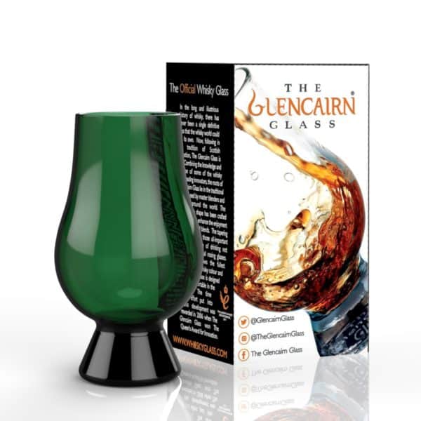 Glencairn Crystal The world's favourite whisky glass… in green! Specially designed for blind whisky tastings, the Green <a href="https://glencairn.co.uk/product/glencairn-glass/">Glencairn Glass</a> hides the colour of the spirit allowing for a heightened sensory experience. Supplied in a gift carton, this blind whisky tasting glass is perfect for gifting. <strong>Please note:</strong> this glass is not available for engraving.