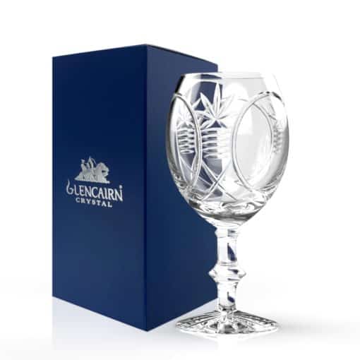 Glencairn Crystal If you’re wantin’ to drink your scotch from a crystal glass, this is as authentic as it can get! The 1745 Jacobite Rising in Scotland led to a major turning point in British history as thousands of Highlanders lost their lives in defending the House of Stuart and an independent Scotland. During the 18th century, the Jacobite supporters who would meet in secret to honour their (now defeated) ‘Bonnie Prince Charlie’, toasting their ‘king across the water’ with their Jacobite whisky glass. Supplied in a bespoke Jacobite Carton, illustrated by the late Jim Drysdale.