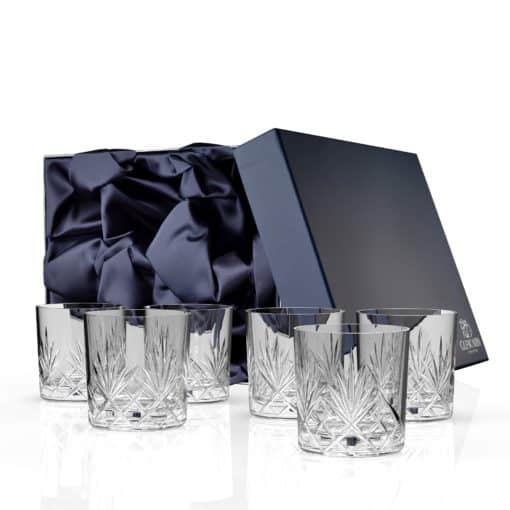 Edinburgh Whisky Tumbler Set of 6 | Cocktail Glass Set | Glencairn Crystal