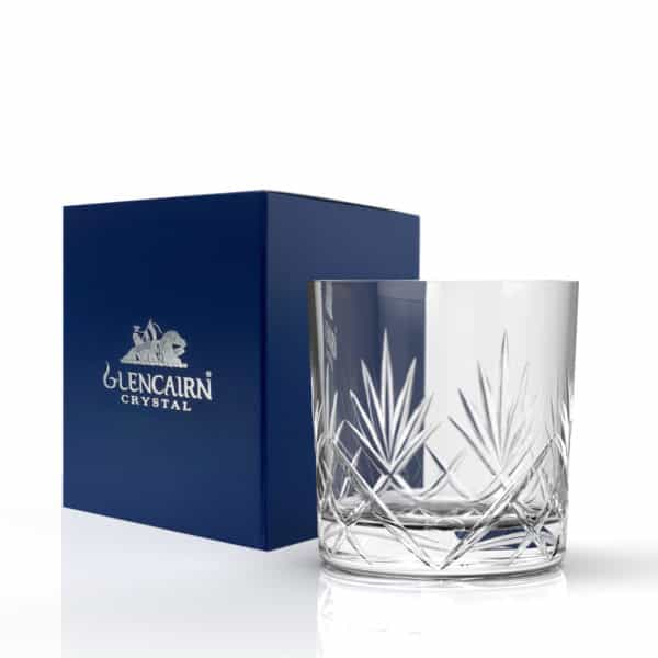 Glencairn Crystal The <a href="https://glencairn.co.uk/product-category/collections/skye">Skye</a> collection is our ultimate interpretation of traditional cut crystal which features one blank panel for personalisation. The <a href="https://glencairn.co.uk/product/skye-whisky-tumbler">Skye Whisky Tumbler</a> is a classic vessel for your old-fashioned whisky with room for water, mixers and ice cubes. Supplied in a navy Glencairn Crystal gift carton this glass is a lovely gift, or why not upgrade to a<a href="https://glencairn.co.uk/product/skye-whisky-gift-set-of-2"> luxurious gift set of two glasses</a>? Have a look at our <a href="https://glencairn.co.uk/product-category/collections/edinburgh">Edinburgh</a> collection if you would like the same glassware <em>without</em> the blank panel.<strong> </strong>