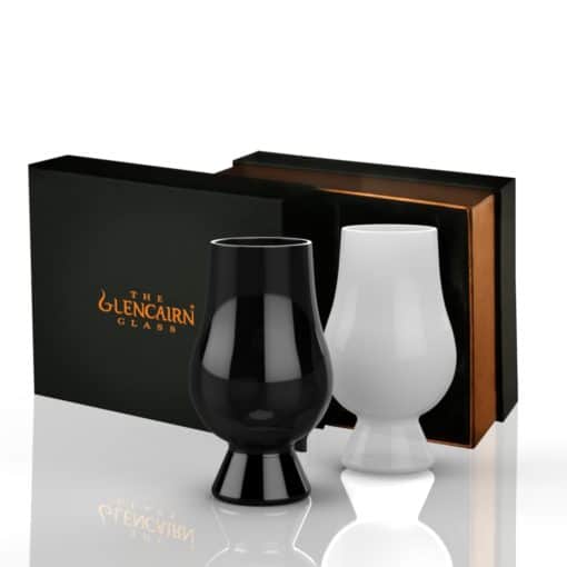 White and Black Glencairn Glass Set of 2 | Whisky gift Set