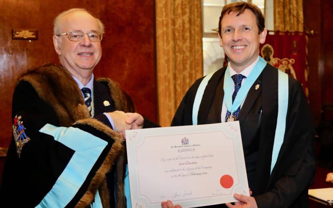 Scott Davidson of Glencairn Crystal joins The Worshipful Company of Distillers