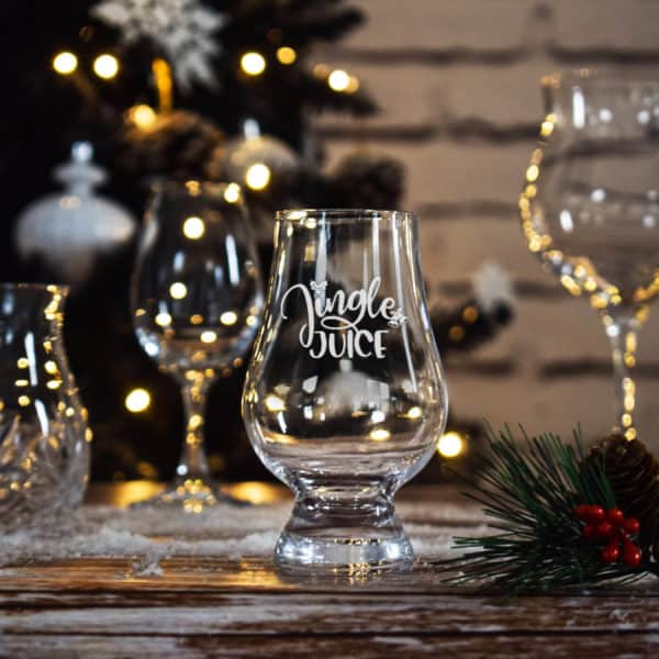 Glencairn Glass engraved with Jingle Juice | Christmas Whisky Gifts